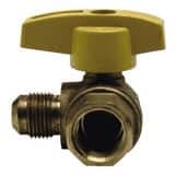3/8 x 1/2 Inch OD Compression x FIP Angle Gas Ball Valve - Brass Craft High Quality Shut Off Valve for Gas Lines, Water Supply, and HVAC Systems (Ideal for Home Plumbing, Appliance Connections & Industrial Use)