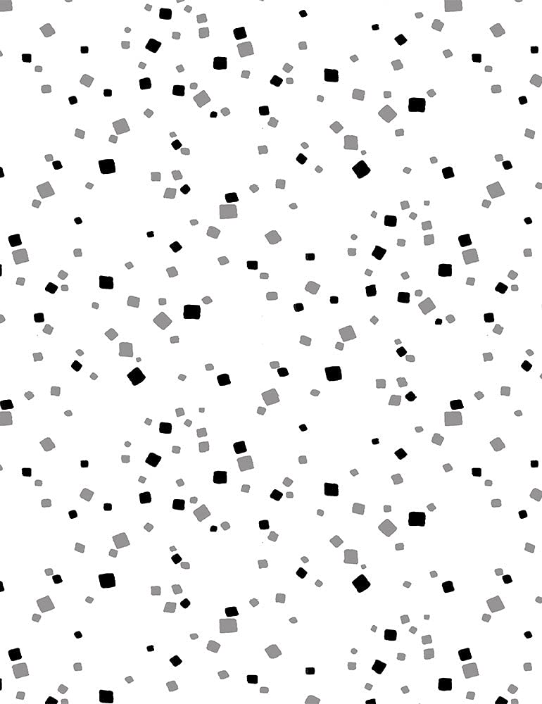 Timeless Treasures Inked Quilt Fabric Confetti Style C8735W White - Premium Cotton Fabric for Quilting, Sewing & DIY Crafts - Perfect for Bedding, Home Decor & Patchwork Projects