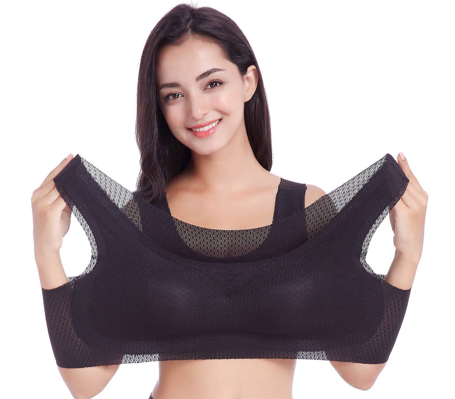FEOYA Women's Sleep Bra Plus Size - Wireless Stretch Bralette for Comfort & Support - Ideal for Sleeping, Yoga, and Lounge Wear