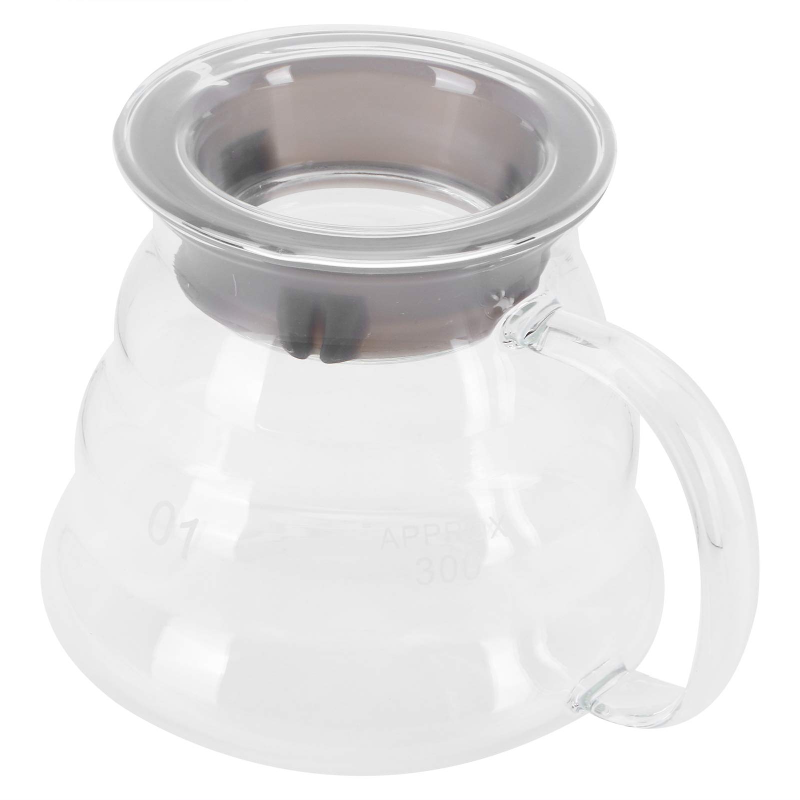 Premium 300ML Glass Coffee Carafe - Heat-Resistant Coffee Server for Pour Over, French Press & Drip Coffee - Elegant Kitchen Counter & Bar Accessory for Home & Office Use
