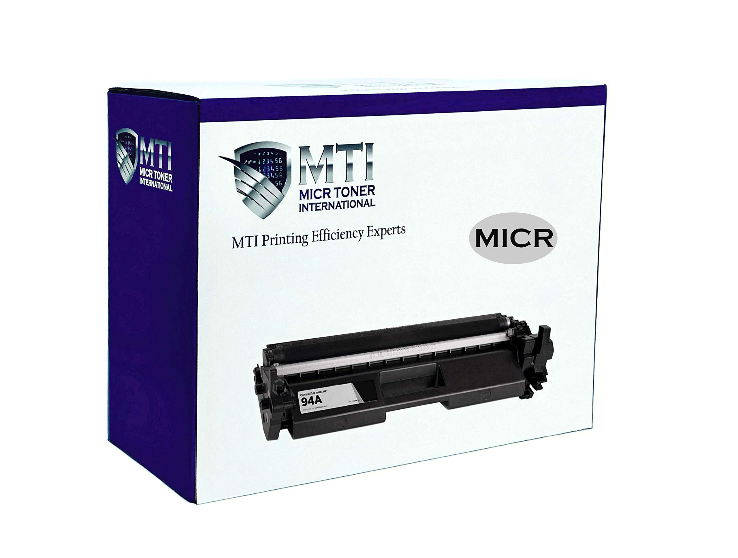 MTI 94A MICR Toner Replacement for HP 94A 94X | Compatible with HP Laser Printers M118dw MFP M148dw M148fdw M149dw | CF294A CF294X Check Printer Cartridge | Perfect for Office Documents, Checks & Secure Banking Printing