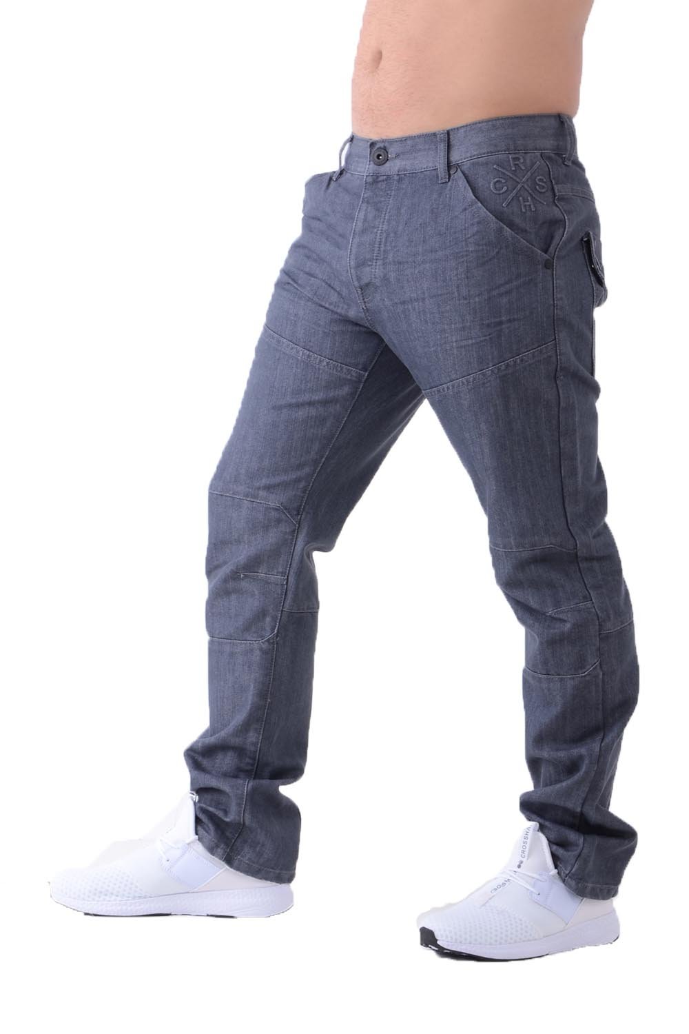 Men's Crosshatch Straight Leg Denim Jeans - Comfortable Casual Pants for Everyday Wear, Work & Weekend Outfits