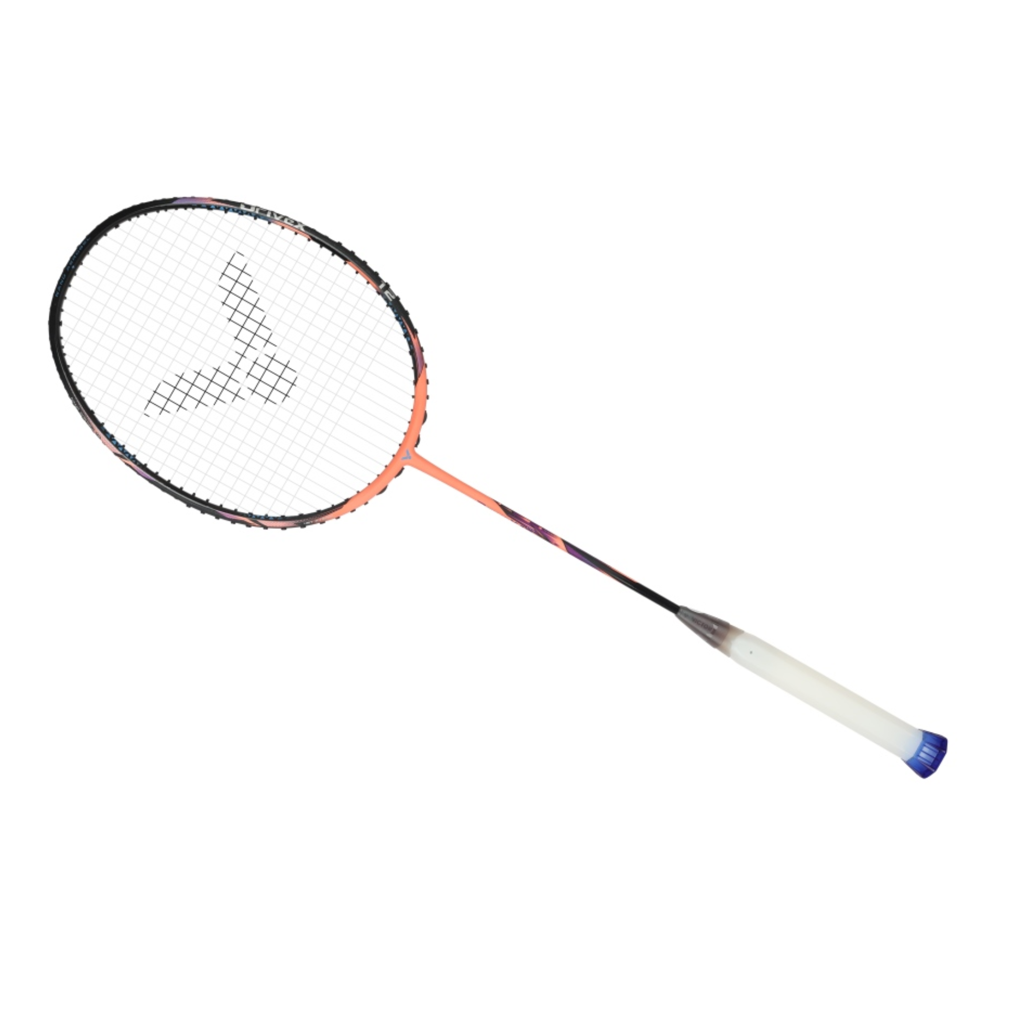 Victor DriveX 12 Unstrung Badminton Racket - Lightweight Carbon Fiber Badminton Racquet for Adults & Teens [Orange] - Perfect for Training, Competition & Recreational Play