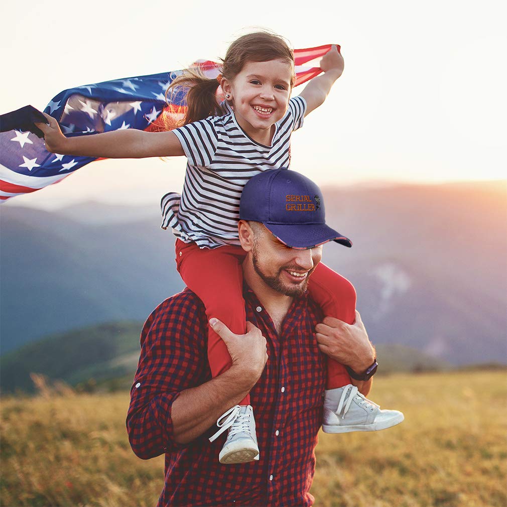 Speedy Pros American Flag Baseball Cap - Patriotic USA Cotton Hat with C Embroidery for Grilling & Outdoor Activities | Perfect for BBQ, Sports, and 4th of July Celebrations