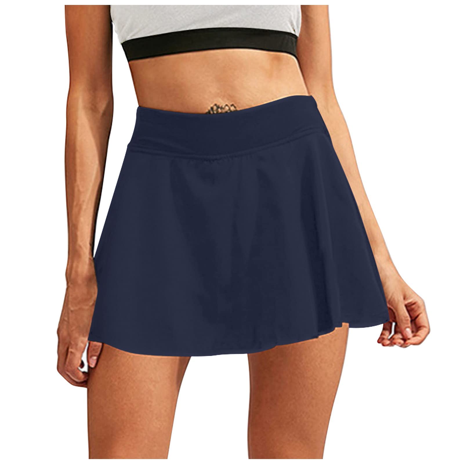 Women's Athletic Mini Skirts with Built-in Shorts - High Waisted Pleated Tennis Skater Skorts for Workout & Sports | Perfect for Gym, Yoga, Running & Casual Wear