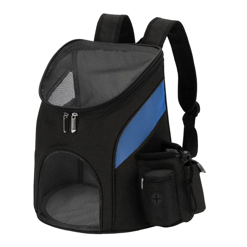 Enakshi Adjustable Pet Carrier Backpack for Cats & Dogs - Lightweight Travel Bag with Breathable Mesh, Blue & Black - Perfect for Airplane, Hiking, and Outdoor Adventures | Pet Supplies | Dog & Cat Carriers | Travel Totes