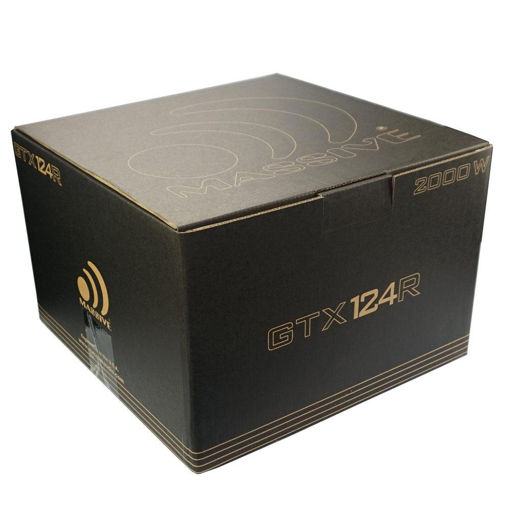 GTX124R 12-Inch 1000 Watts RMS Dual 4 Ohm Car Subwoofer - Powerful Bass for Car Audio Systems & Home Theater