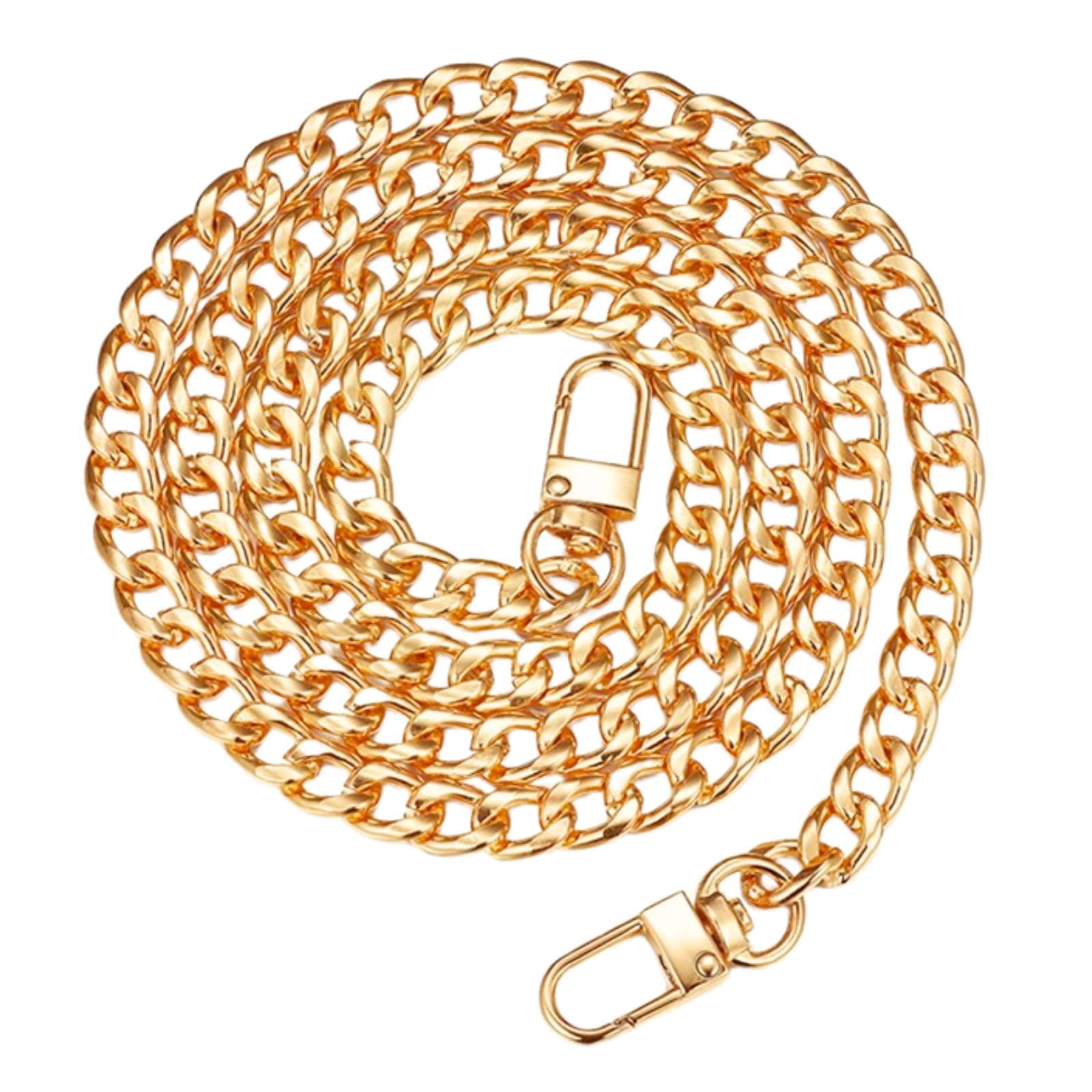 KASBEE Gold Purse Chain Strap - 47 Inch Adjustable Crossbody Shoulder Bag Strap for Women | Fashion Accessory for Handbags, Evening Bags & Clutches | Perfect for Parties, Weddings & Daily Use