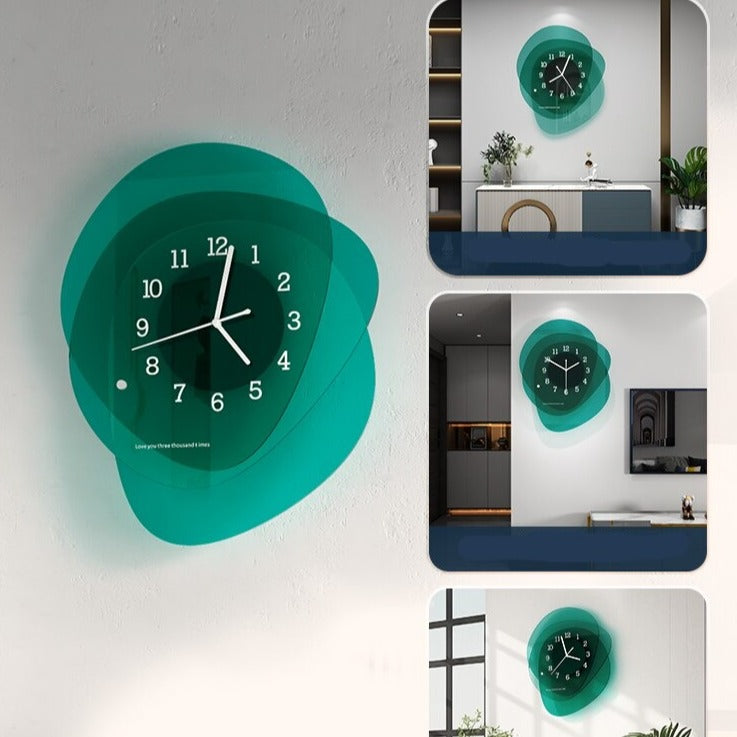 Luxury Acrylic Wall Clock - Modern Decorative Art for Living Room, Bedroom & Office - Silent Non-Ticking Battery Operated - Perfect Home Decor Gift Idea