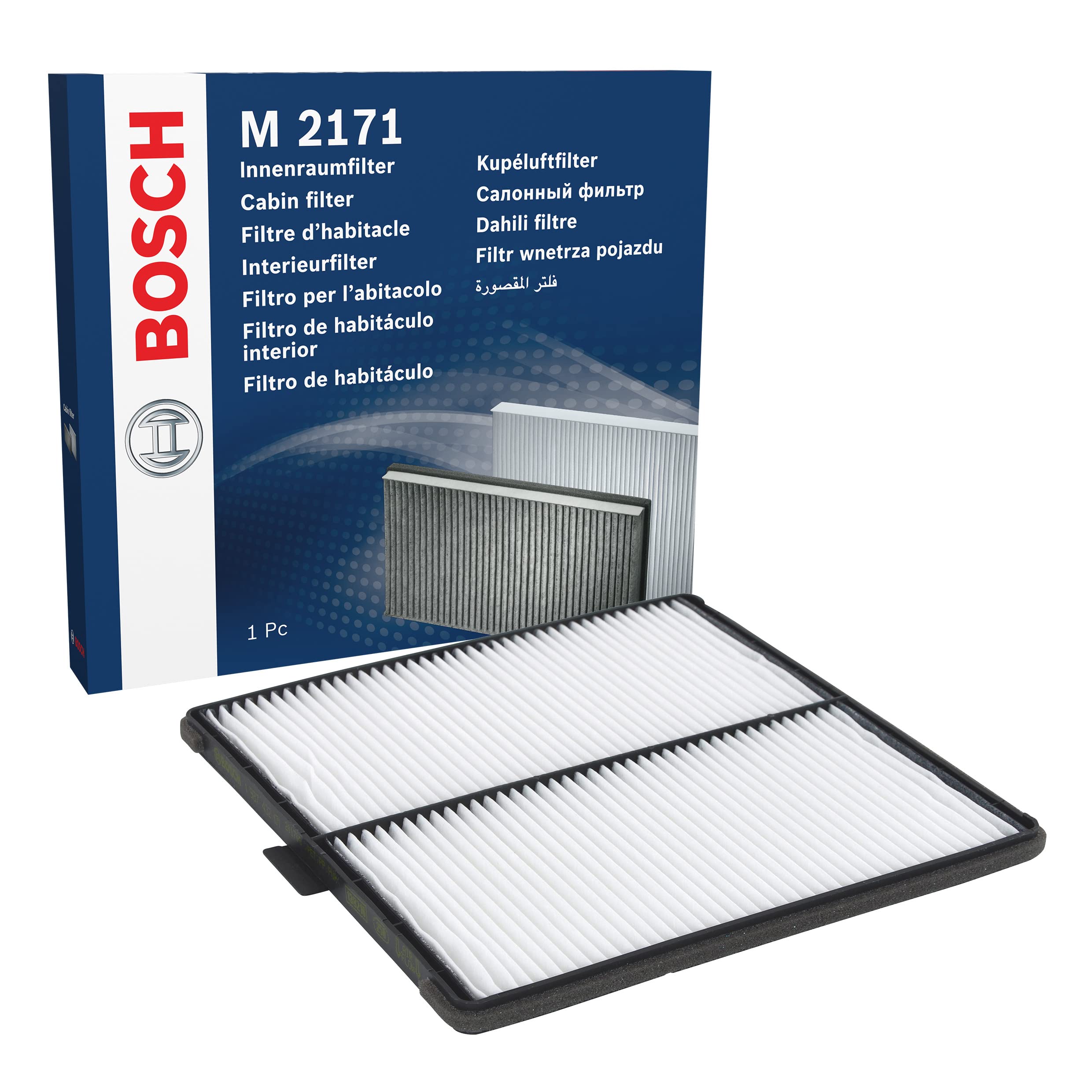 Bosch M2171 Standard Cabin Air Filter - Replacement for Car, Truck & SUV - Improves Air Quality & Reduces Allergens