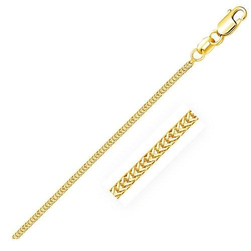 14K Yellow Gold Foxtail 1.0mm Chain Necklace - 16 Inch Length, Dainty & Delicate Jewelry for Women, Perfect for Layering, Gifts & Everyday Wear