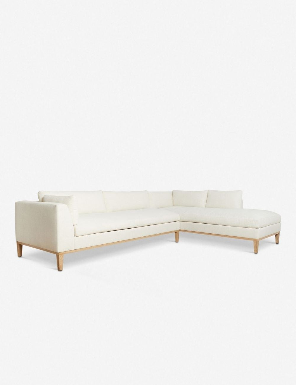 Charleston Sectional Sofa - Modern L-Shaped Couch with Reversible Chaise, Soft Fabric Upholstery for Living Room, Family Room & Home Theater