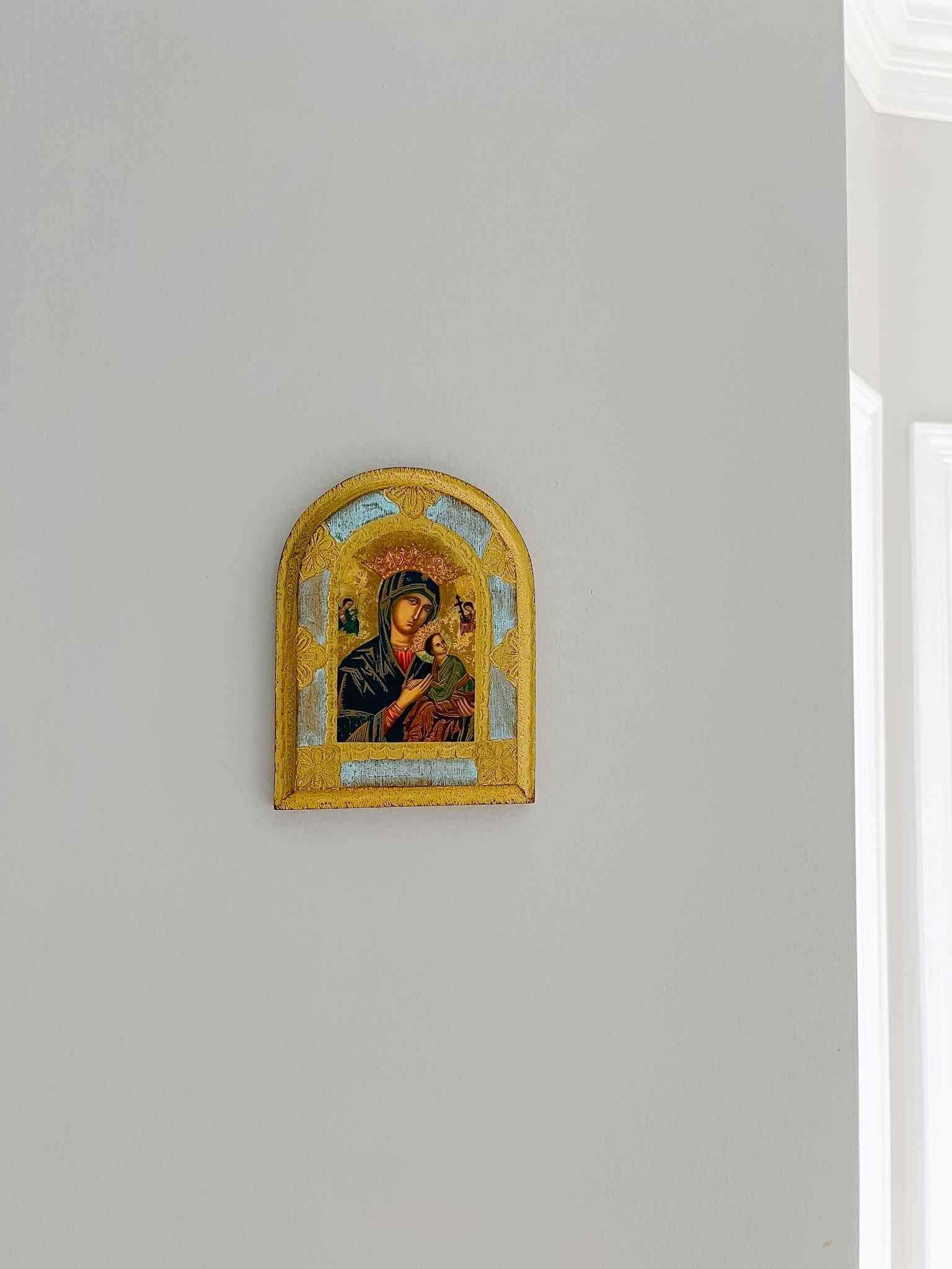 Our Lady of Perpetual Help Petite Plaque - Small Religious Wall Decor for Home, Church & Prayer Spaces - Perfect for Catholic Gifts & Devotional Areas