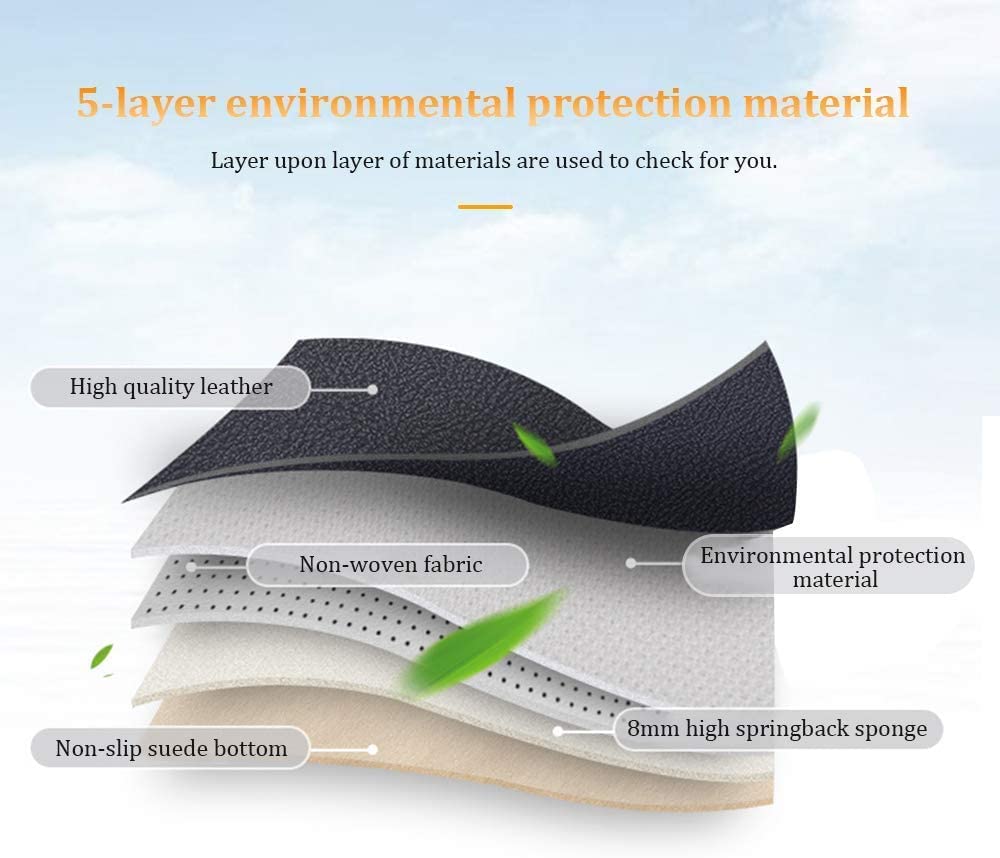 Custom All-Weather Waterproof Car Floor Mats for 99% Sedan SUV Sports Cars - Full Custom Protection Leather Design in Red for Men & Women - Ideal for Daily Commute, Road Trips, and Off-Road Adventures