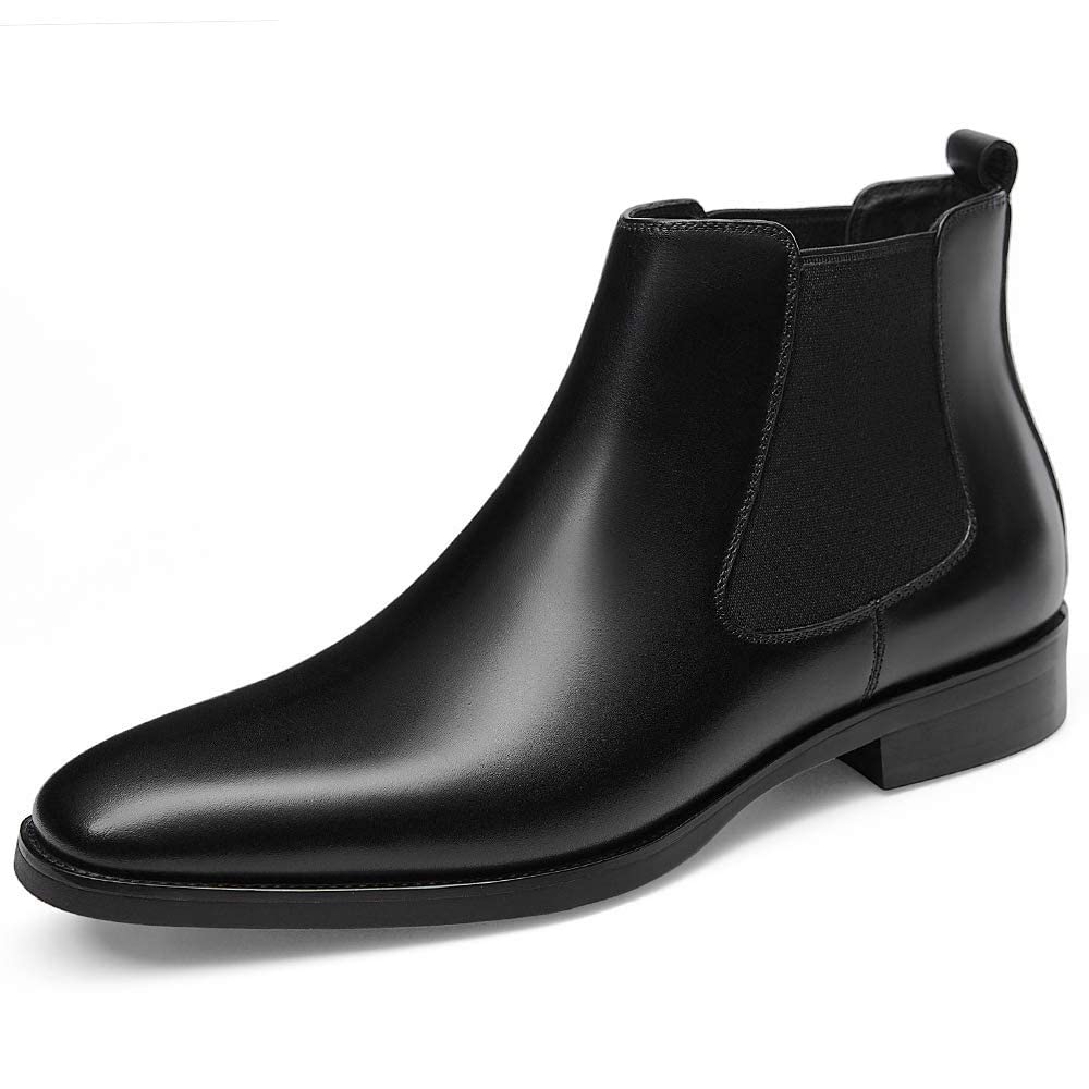GIFENNSE Men's Chelsea Boots - Genuine Leather Dress Boots for Men | Comfortable & Stylish for Work, Casual & Formal Occasions