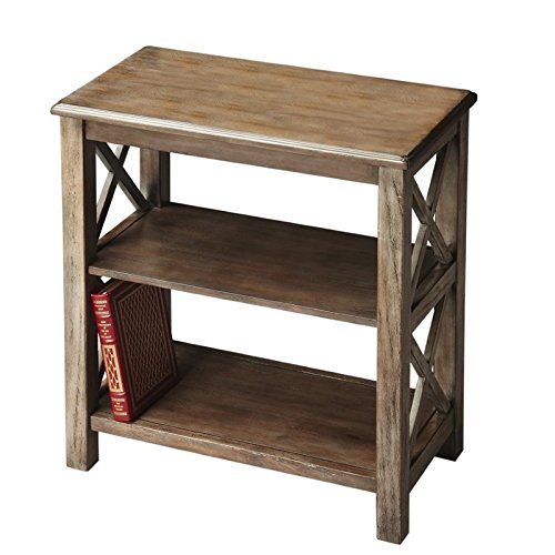 Beaumont Lane 2 Shelf Bookcase in Dusty Trail - Rustic Wooden Bookshelf for Living Room, Bedroom & Office Storage - Perfect for Organizing Books, Decor & Essentials