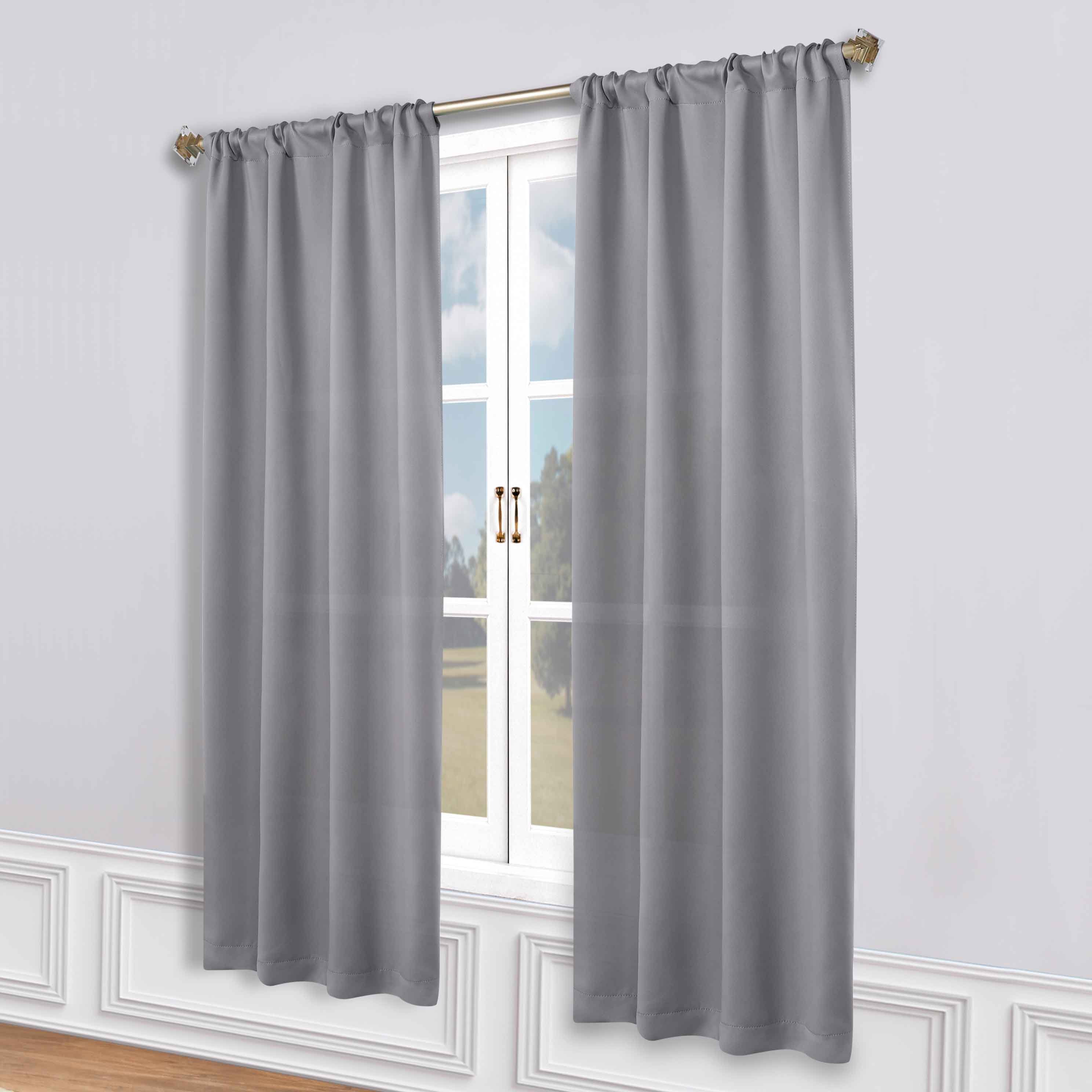 Machine Washable Blackout Curtains Set of 2 - Solid Color Room Darkening Window Treatments for Bedroom, Living Room & Nursery