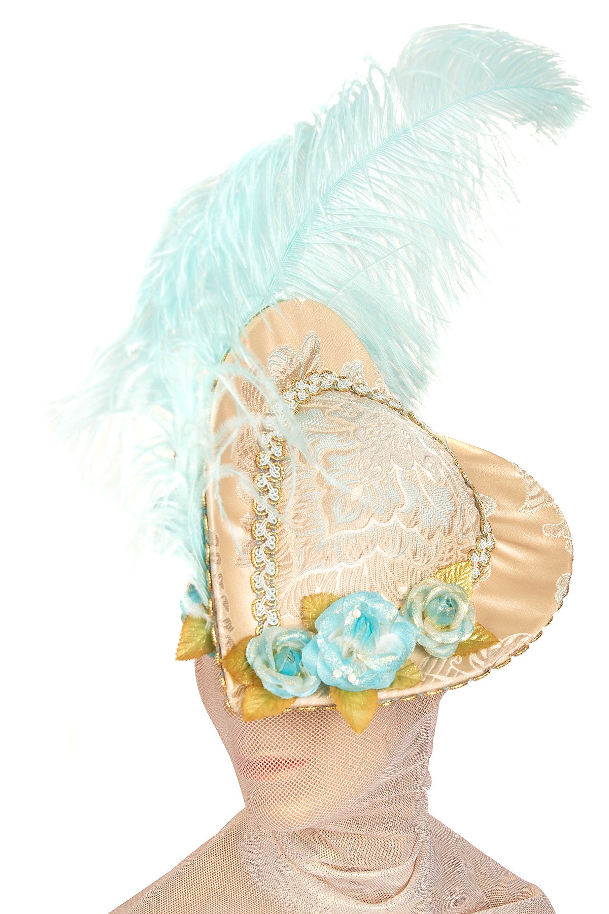 Marie des Fleurs Women's Floral Wide Brim Sun Hat - Elegant Summer Beach Hat for Outdoor, Garden, and Vacation Wear