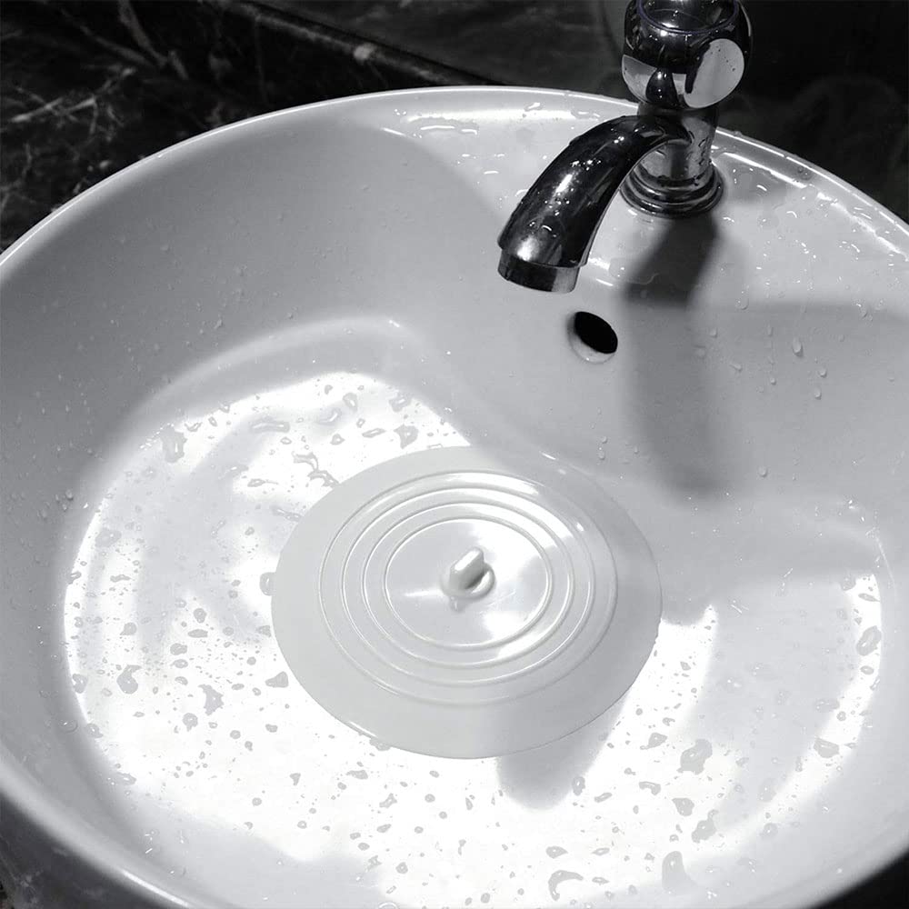 6 Inch Silicone Kitchen Sink Stopper - Large Drain Plug with Flat Suction Cover for Hair Clog Prevention - Perfect for Kitchen, Bathroom & Laundry Sink Accessories (Durable, Non-Slip Design for Daily Use)
