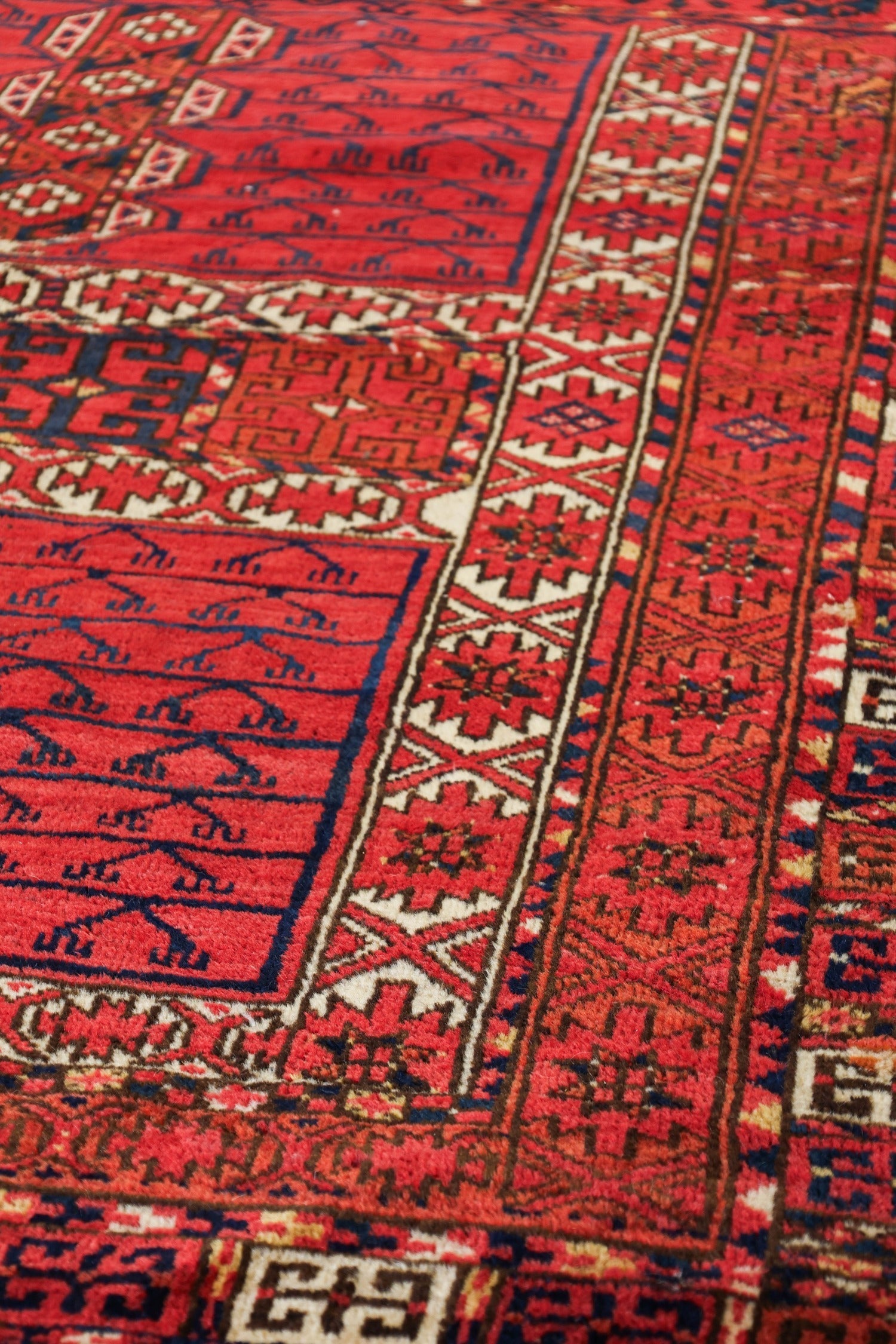 Antique Yomud Ensi Handwoven Tribal Rug - Traditional Turkmen Carpet for Home Decor, Living Room, Bedroom & Office | JF8780