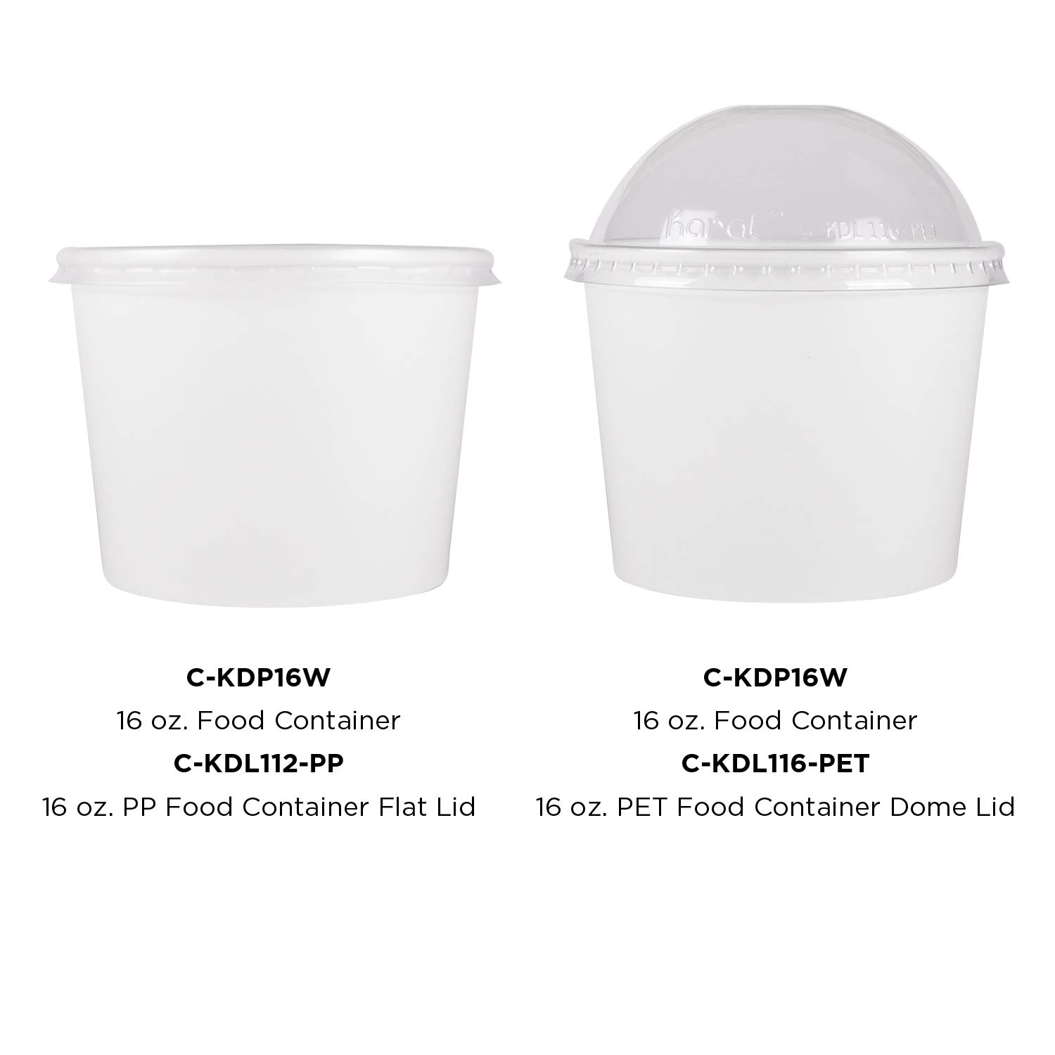 16oz (1000 Count) White Paper Soup Bowls - Disposable Bowls for Hot & Cold Foods - Perfect for Soup, Noodles, Pasta, Snacks - Ideal for Restaurants, Catering, Parties & Takeout (C-KDP16W)