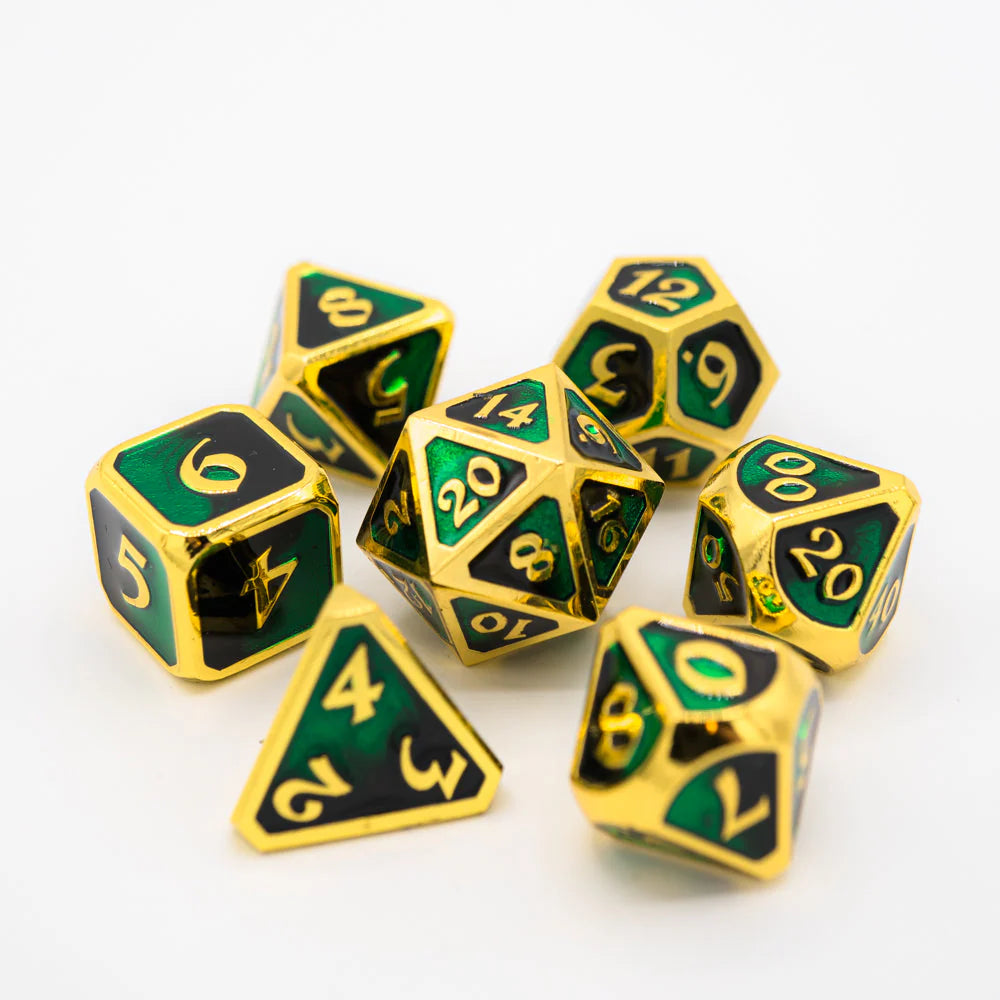 7 Piece RPG Dice Set - Mythica Dark Arts Contagion for Dungeons & Dragons, Pathfinder & Tabletop Roleplaying Games | Perfect for Fantasy Gaming Nights & Collectors