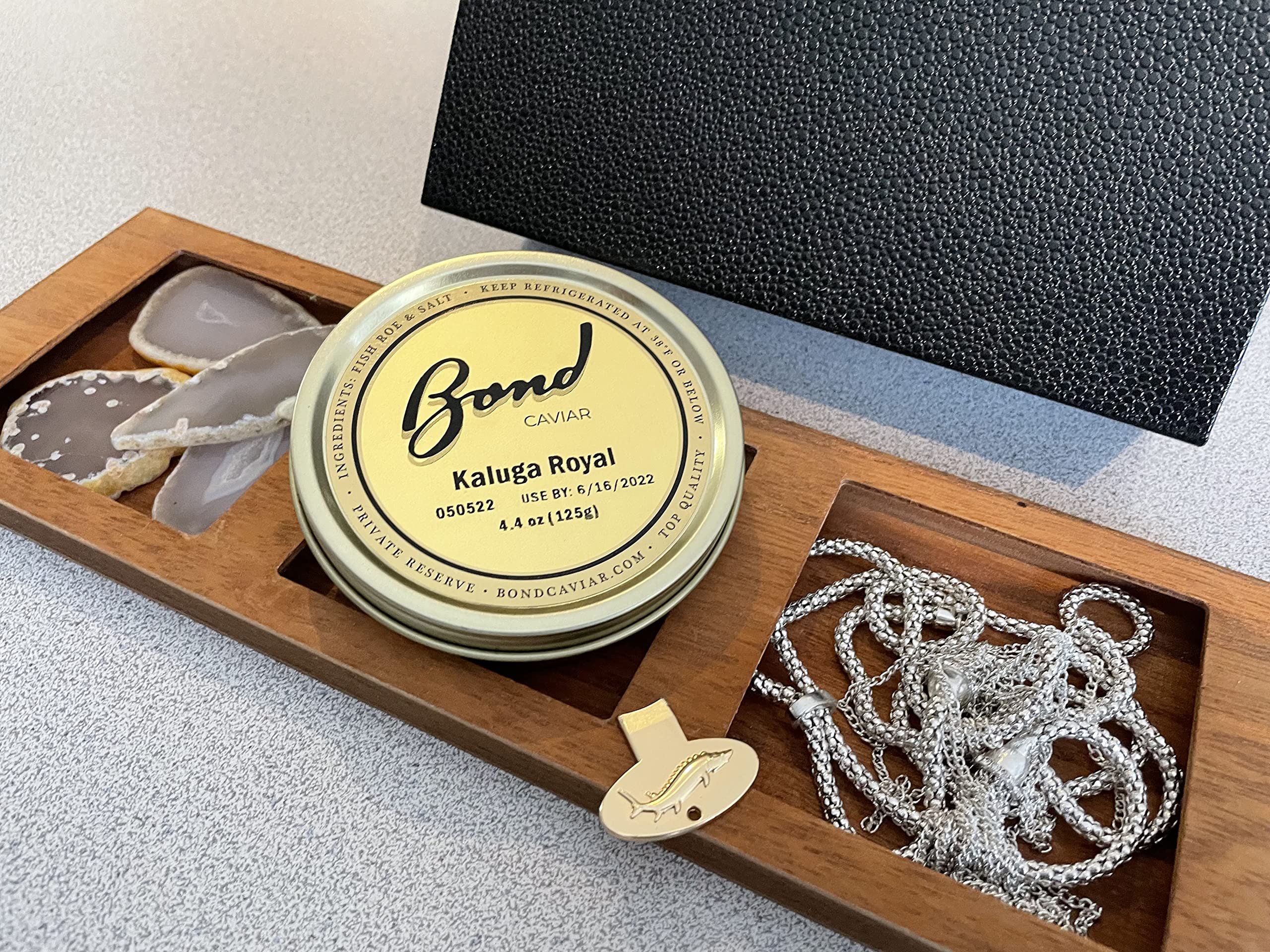Premium Kaluga Caviar - Exquisite River Beluga Sturgeon Roe with Large Pearl Grains | 3.5oz (100g) Glass Jar | Perfect for Gourmet Dining, Luxury Gifts, Weddings & Special Events