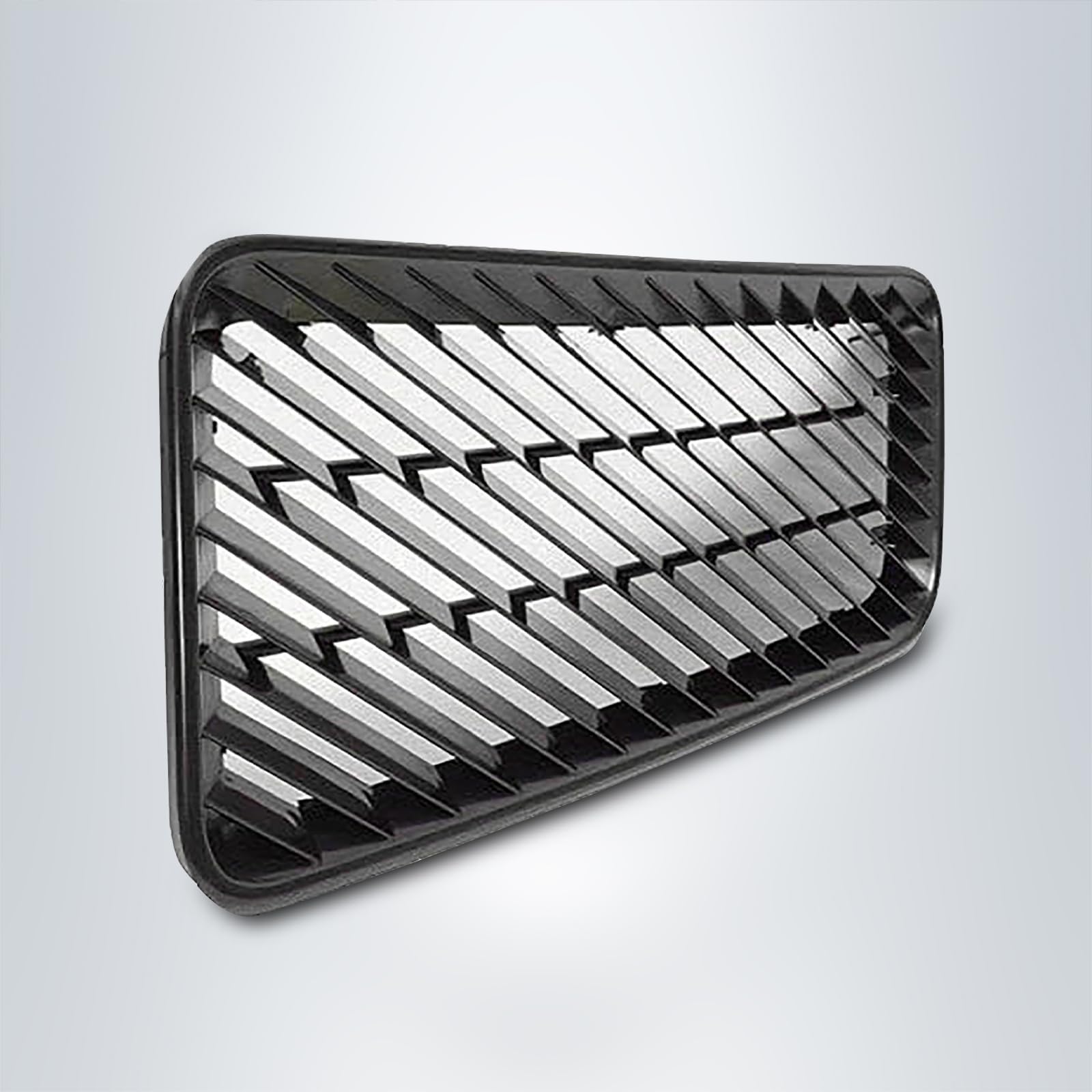 TORQUE Replacement Side Hood Air Intake Grill Grille for 1996-2003 Volvo VNL VN & 1998-2015 VNM Semi Trucks - Black (TR015) | Heavy Duty Truck Accessory for Improved Engine Cooling & Custom Look