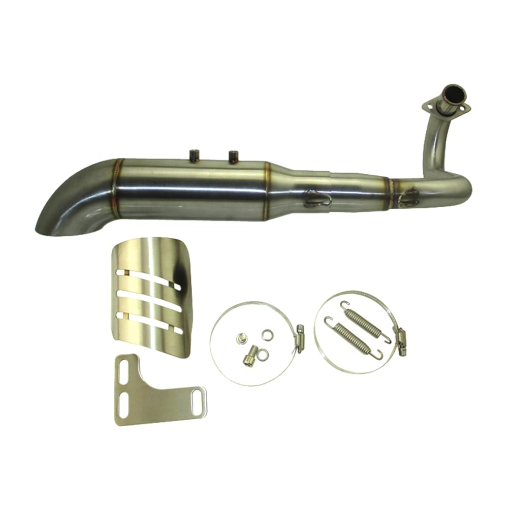 Stainless Steel Exhaust Muffler for Honda Z50 Monkey Bike Mini Trail - High Performance Motorcycle Parts for Off-Road Riding & Street Legal Customization