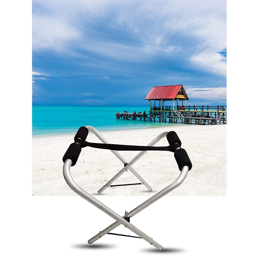 **Aluminum Alloy Kayak & Canoe Rack Stand - Heavy Duty, Foldable, Portable for Outdoor Storage & Transport - Perfect for Garage, Dock, or Beach**