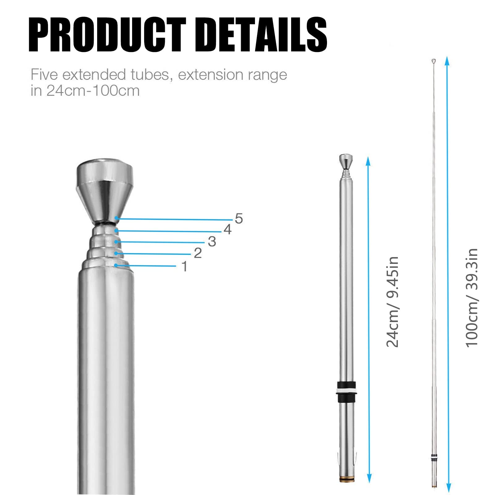 2001-2007 Toyota Sequoia Power Car Antenna Mast Replacement - Compatible with OEM Part 86337-AF011 - Durable Radio Antenna for Enhanced FM/AM Reception - Perfect for Road Trips & Daily Commutes