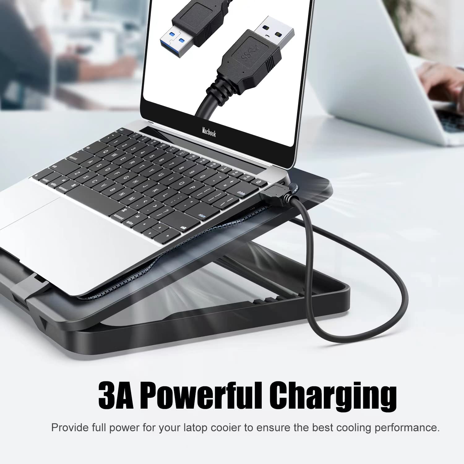 USB 3.0 A to A Male to Male Cable 1.5FT - High Speed Data Sync & Charging Cord for Hard Drive Enclosures, Laptop Coolers, Audio Interfaces & External Devices | Perfect for Home Office & Studio Setups