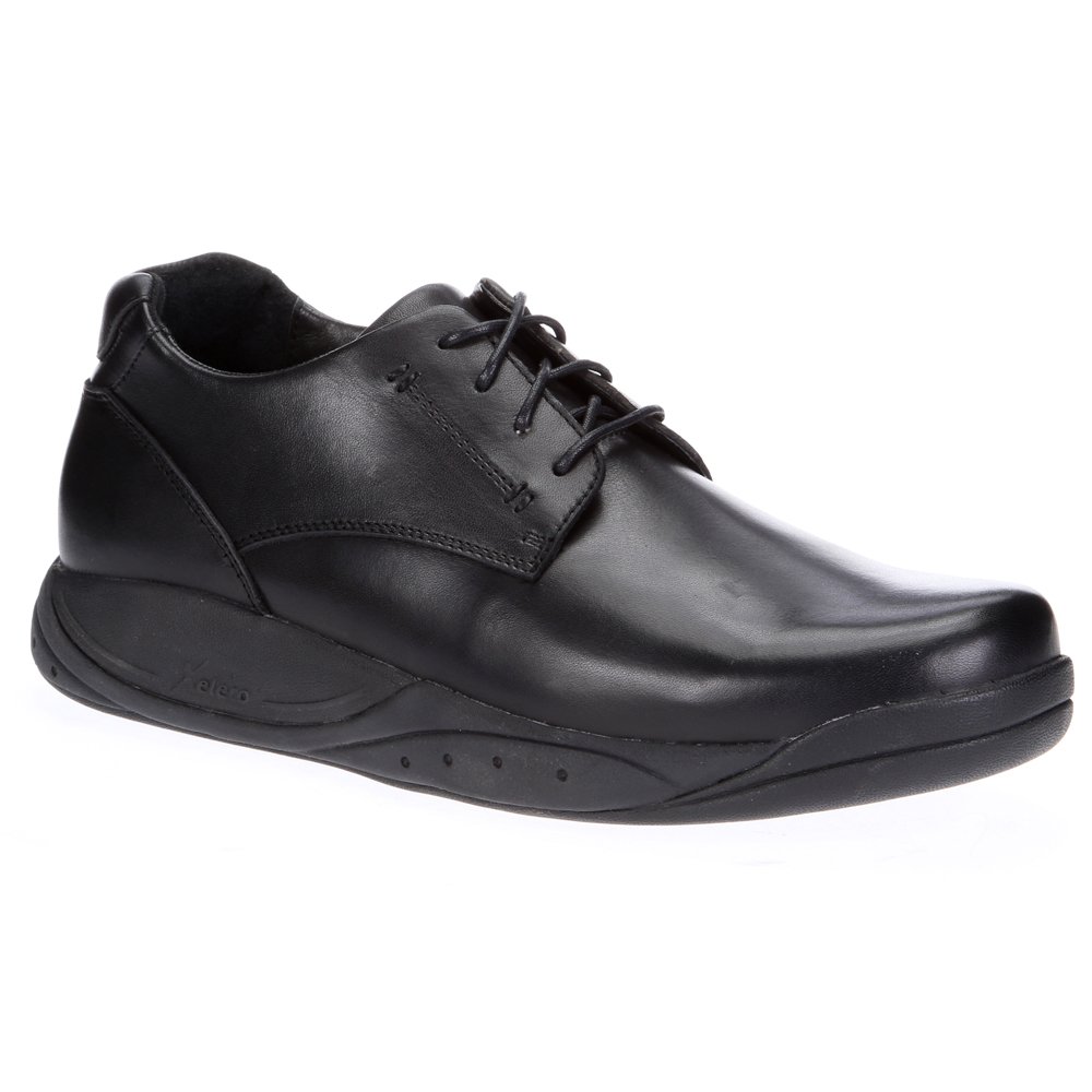 Xelero Milan Men's Comfort Therapeutic Extra Depth Casual Shoes - Leather Lace-Up Orthopedic Walking Shoes for Plantar Fasciitis, Wide Toe Box & Arch Support - Perfect for Work, Travel & Daily Comfort