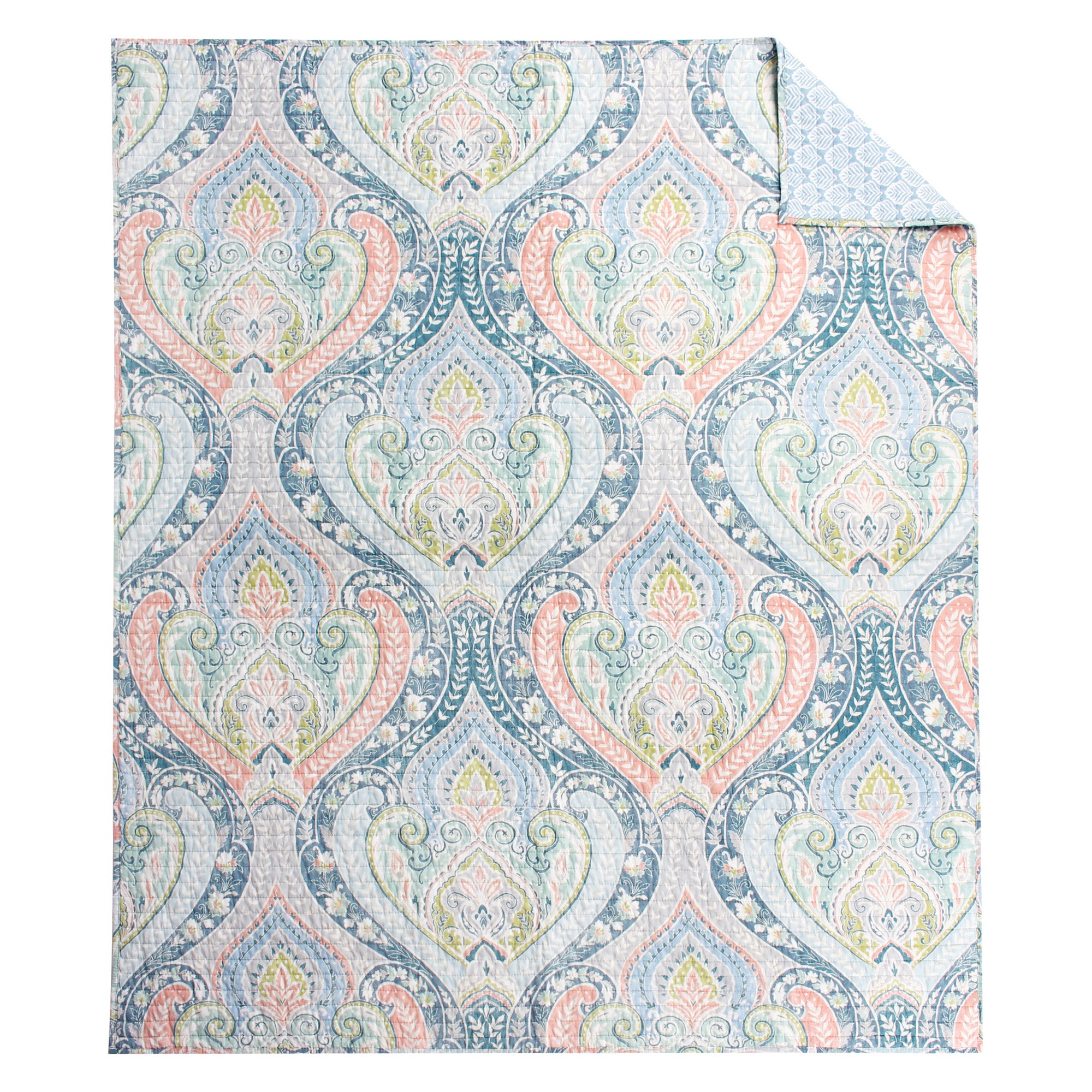Nadita Quilted Throw Blanket - Soft Cozy Lightweight Bedspread for Couch, Sofa & Bed - Perfect for Winter Nights, Movie Time & Home Decor