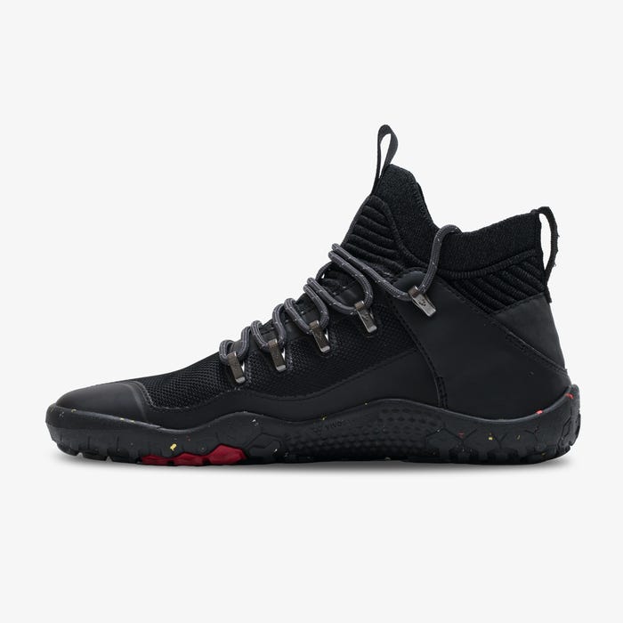 Vivobarefoot Magna Trail II FG Men's Barefoot Hiking Shoes - Obsidian Black for Outdoor Trail Running & Adventure Travel