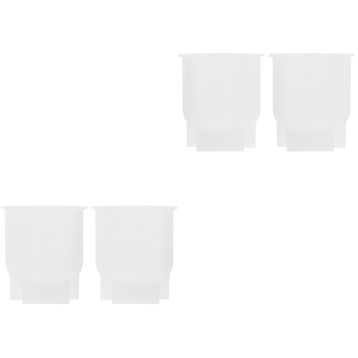 COHEALI 4 Pack Silicone Candle Molds for DIY Scented Candle Making - 3D Flower Candle Molds, Reusable Candle Wax Molds for Home Decor, Wedding, Birthday Party, Spa Relaxation Gifts