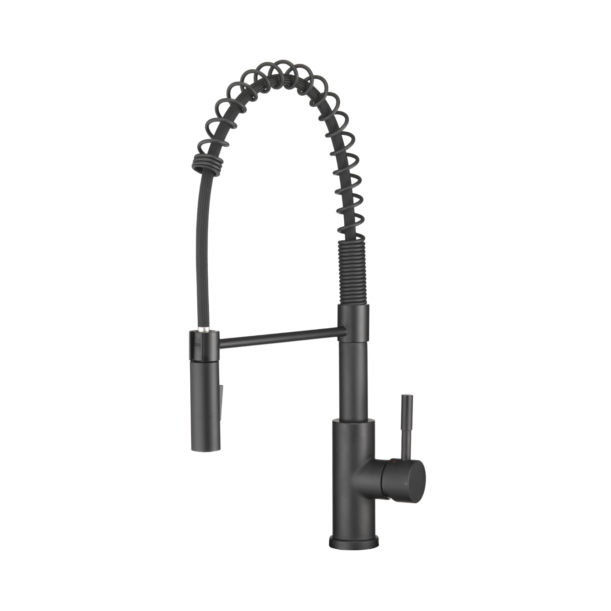 Durable RV Kitchen Faucet with Pull-Down Sprayer - Matte Black for Modern Sinks