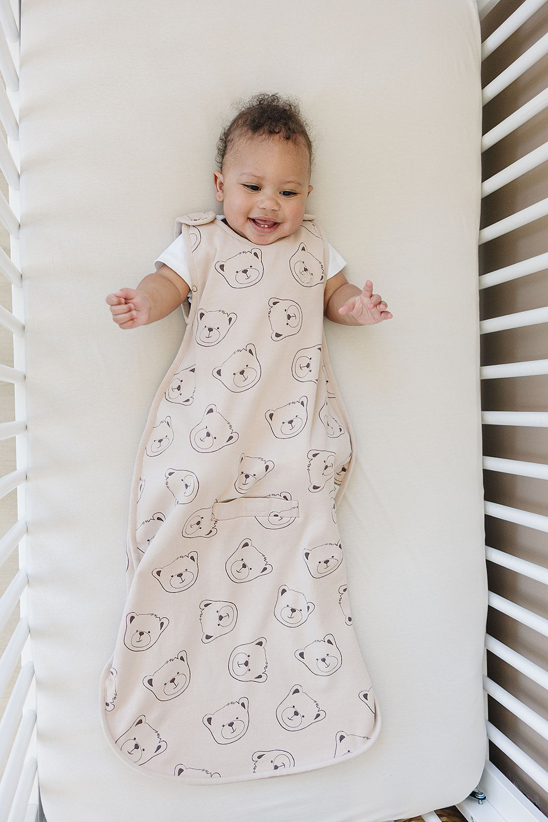 4 Season Baby Sleep Sack - Merino Wool & Organic Cotton for Newborn to 2 Years - Soft Teddy Bear Design - Perfect for Nursery, Daycare & Travel