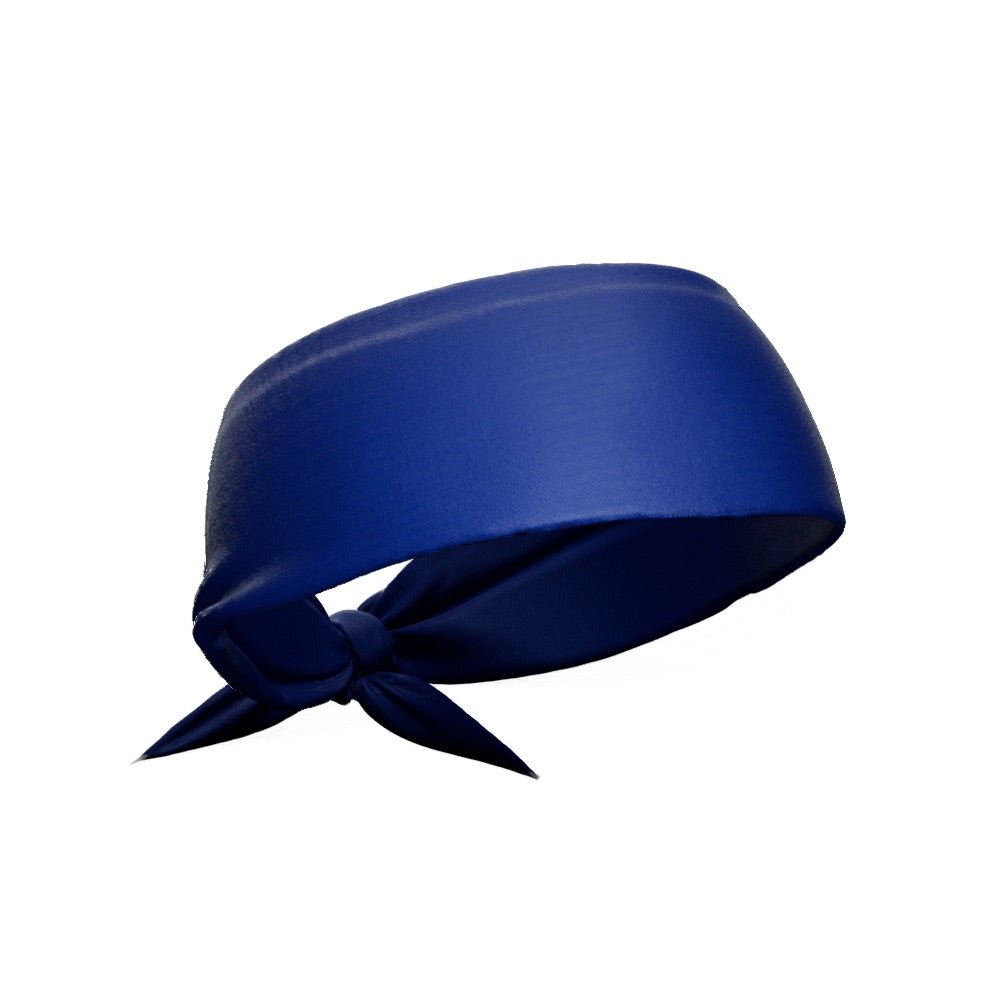 Blue Tie Headband for Women & Girls - Stylish Hair Accessory for Sports, Yoga, Work & Everyday Use