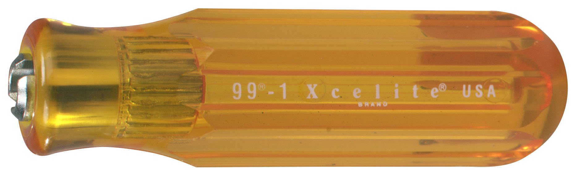 Xcelite 991 Screwdriver Handle for Interchangeable Blades - Amber Color, 13/16