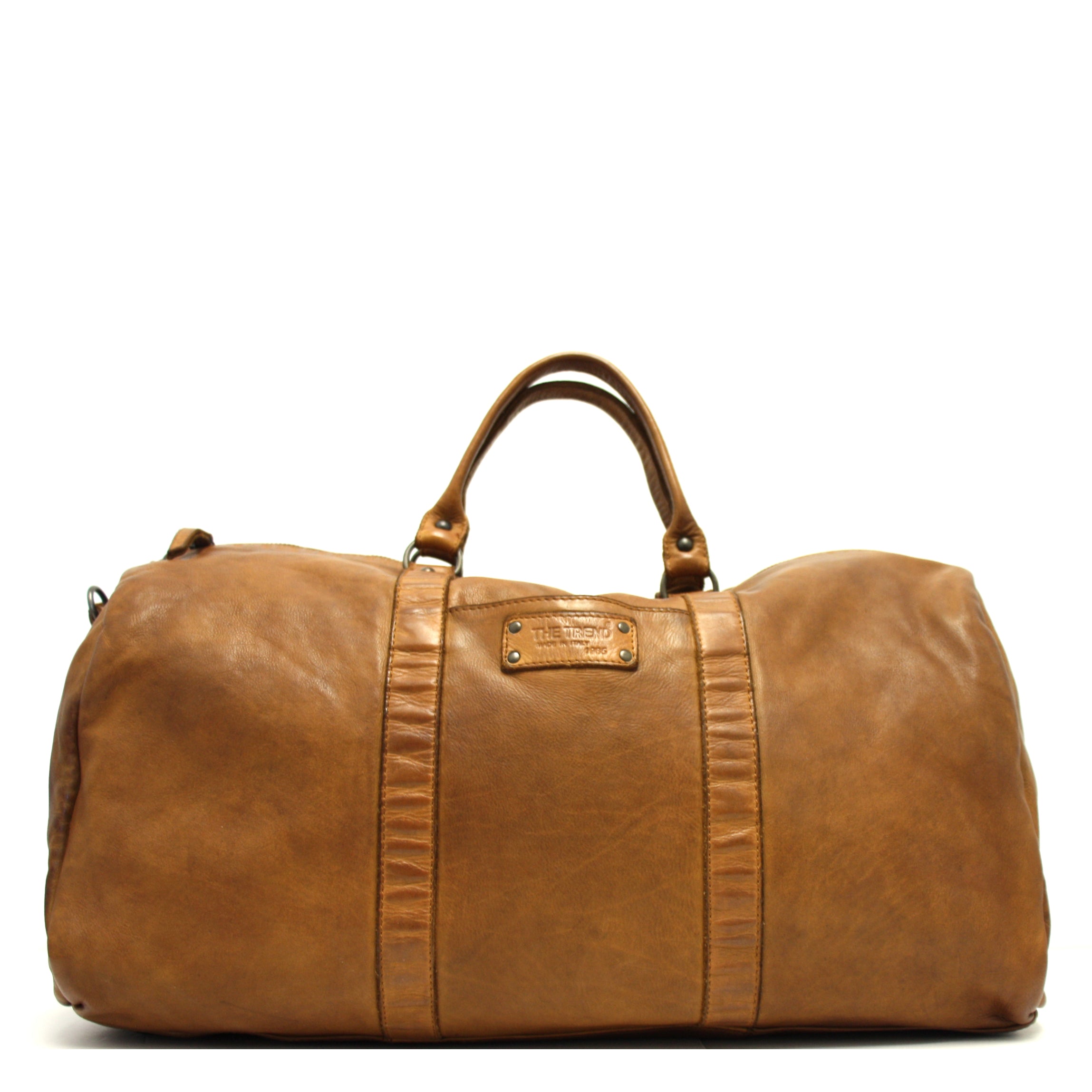 Premium Italian Leather Travel Bag for Men & Women - Durable Carry-On Luggage for Business Trips & Vacations | Perfect for Airplane, Train & Weekend Getaways