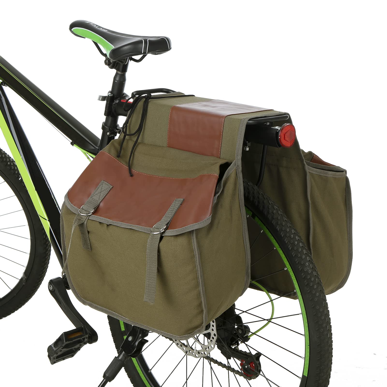 Homtoozhii Bike Rear Seat Bag - Waterproof Bicycle Trunk Bag with Double Panniers for Cycling Commuting & Outdoor Adventures | Perfect for Road Bikes, Mountain Bikes & Daily Errands