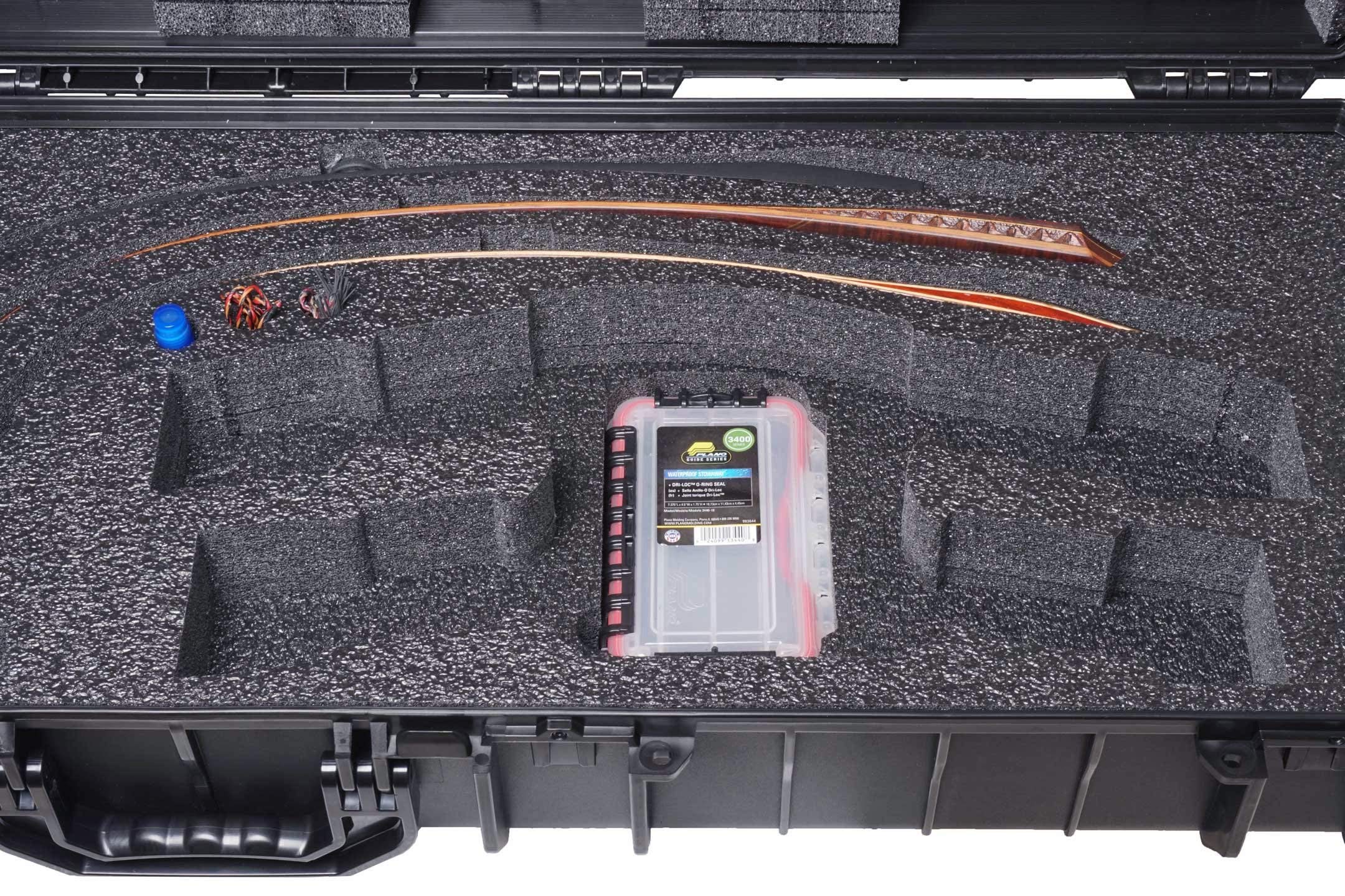 Waterproof Recurve Bow Case with 2 Accessory Boxes – Durable Protection for Archery Equipment – Perfect for Outdoor Hunting & Target Practice