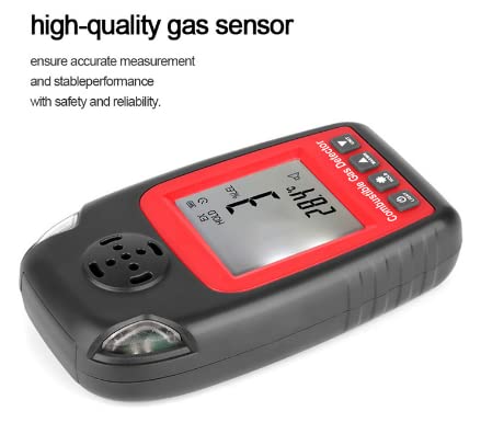 GM8100A Portable Combustible Gas Detector - High Accuracy Gas Concentration Tester for Methane, Propane & Butane - Ideal for Home Safety, Industrial Use & Leak Detection