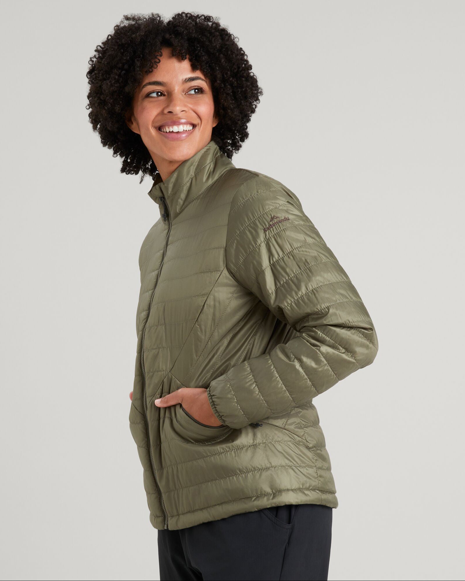 Heli R Women's novaLOFT Jacket - Lightweight Waterproof Winter Coat with Hood, Warm Insulated Outdoor Jacket for Hiking, Skiing & Cold Weather Activities (Beech)