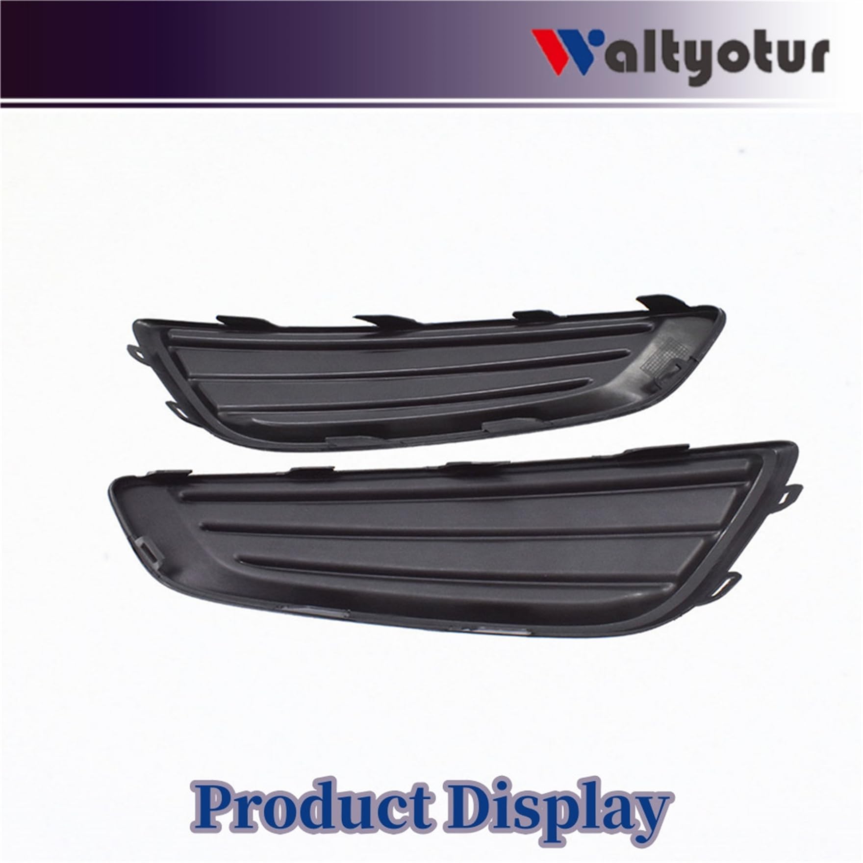 2-Pack Left & Right Front Bumper Fog Light Cover Trim Grille Replacement for 2015-2018 Ford Focus | Perfect for Car Repair & Customization Upgrades