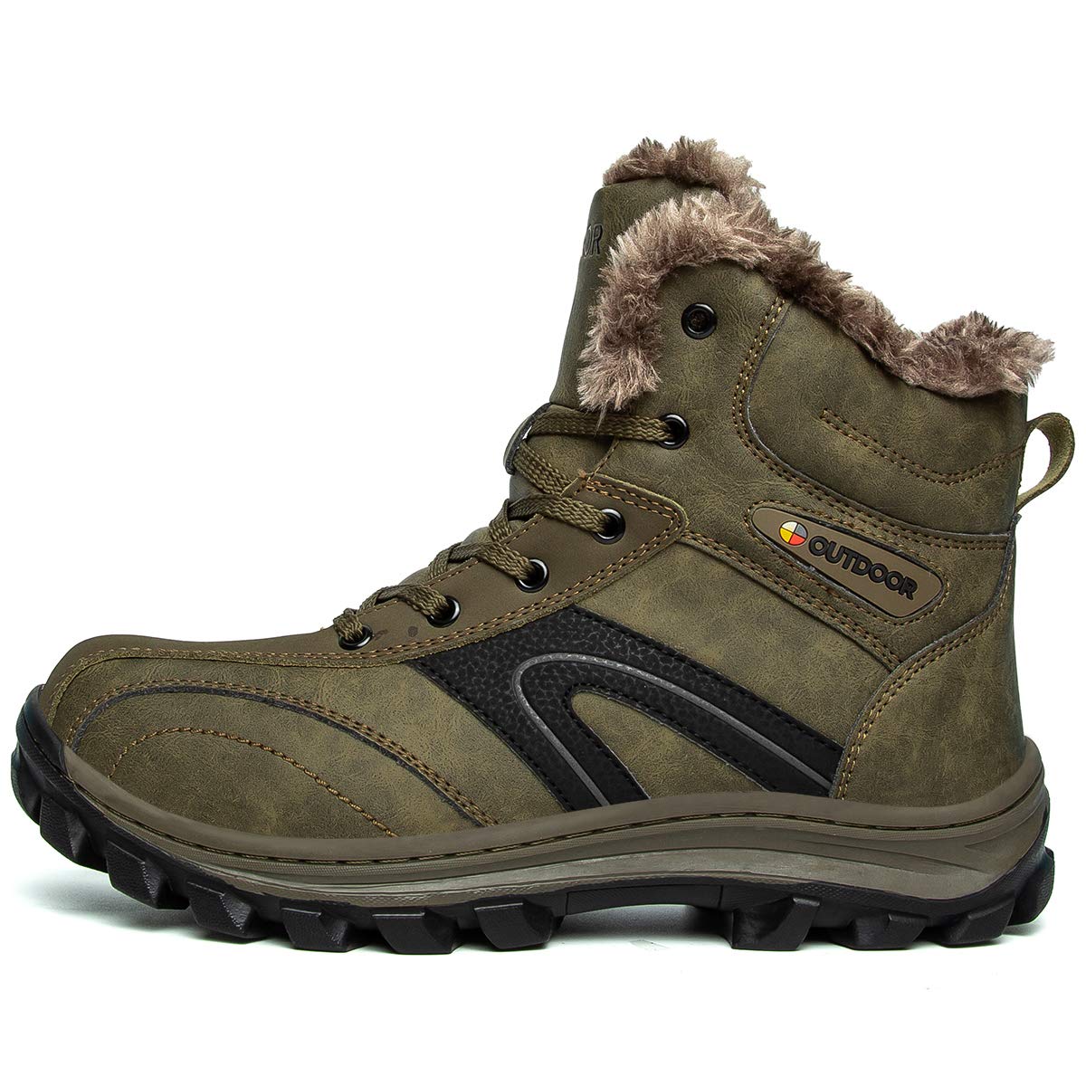 **Myffilws Men's Winter Ankle Boots - Warm Leather Snow Boots for Work, Hiking & Outdoor Activities - Plus Size Men's Shoes (Fashionable & Durable)**    **Usage Scenarios:** Perfect for winter work, hiking, snow adventures, and everyday outdoor wear.
