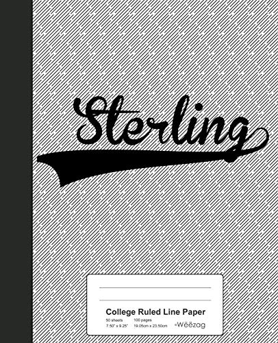 STERLING College Ruled Notebook - 100 Sheets Lined Paper for Students, School & Office Use - Perfect for Note Taking, Journaling & Homework