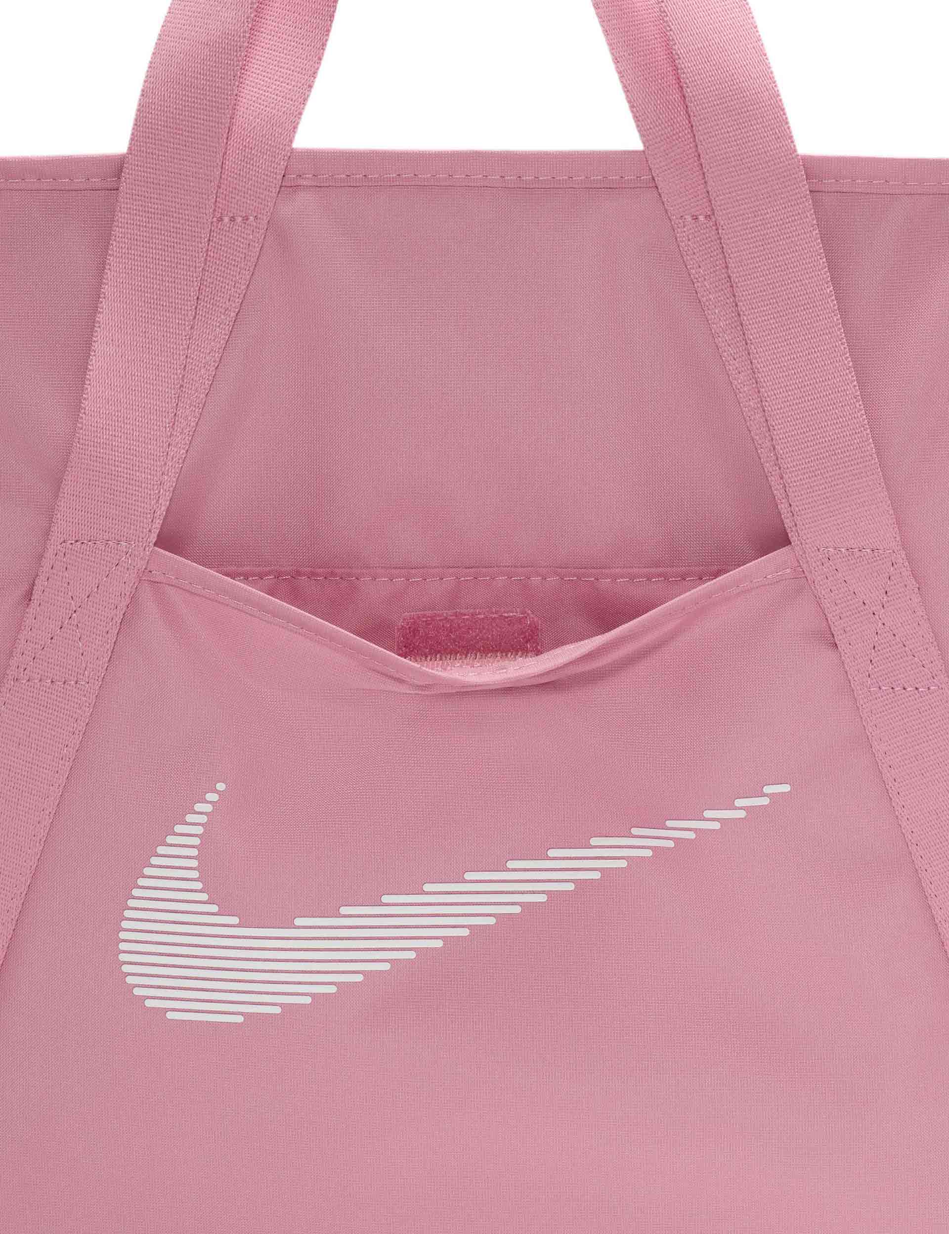 Stylish Gym Tote Bag in Elemental Pink & White - Perfect for Workouts, Yoga, and Travel | Durable Sports Duffel for Women & Men