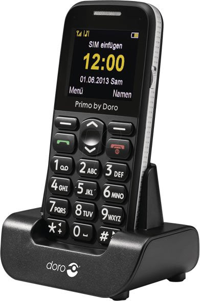 Doro Primo 366 Unlocked Smartphone - Senior Friendly Mobile Phone with Large Buttons, Hearing Aid Compatible, Emergency SOS - Perfect for Elderly & First-Time Users (SIM Free)